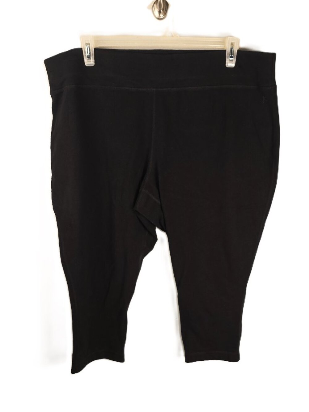 Danskin Now Capri Leggings 3X Black Activewear Workout Pants Stretch DriMore